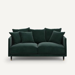 3-zits compacte fluwelen bank, Lazare