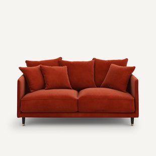 3-zits compacte fluwelen bank, Lazare
