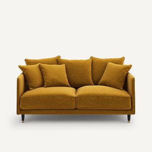 3-zits compacte fluwelen bank, Lazare