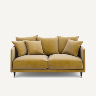 3-zits compacte fluwelen bank, Lazare