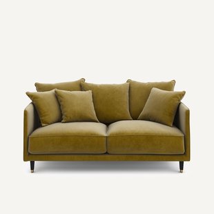 3-zits compacte fluwelen bank, Lazare