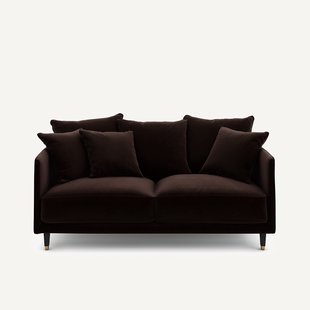 3-zits compacte fluwelen bank, Lazare