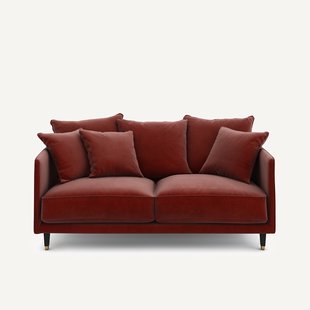 3-zits compacte fluwelen bank, Lazare