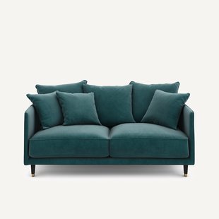 3-zits compacte fluwelen bank, Lazare