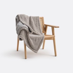 Plaid in fleece en sherpa, Maxine