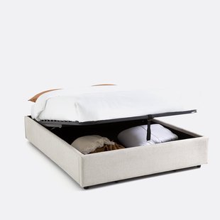 Kofferbed met ophefbare lattenbodem, Papilla