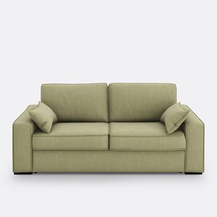 Slaapbank van katoen en linnen, 2, 3 of 4 zits, Comfort Bultex® Cécilia