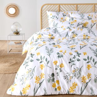 Bedset in katoen, rechthoekig kussensloop, Jeanille