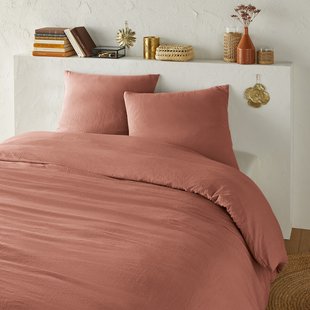 Bedset in gewassen microvezel, recycled polyester