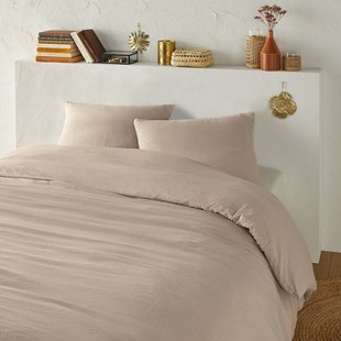 Bedset in gewassen microvezel, recycled polyester