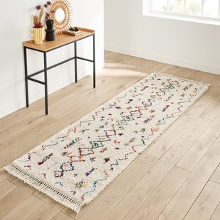 Gekleurd vloerkleed voor in de hall, in berber stijl, Miro