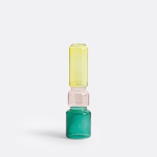 Vaas in glas H24 cm, Oryo