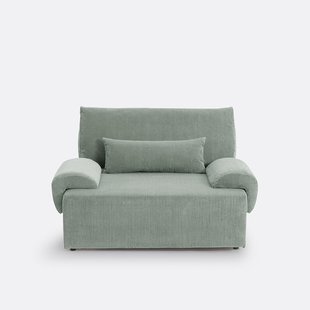 2-zits corduroy slaapbank met koffer, MAONA
