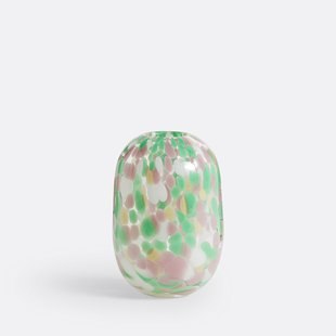 Gevlekte vaas in glas H15 cm, Miaro