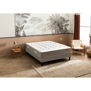 Ensemble matras 800 veren Majestueux + beddenbodem