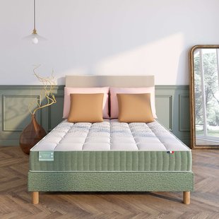 Matras voor gevoelige rug, 1362 veren, 7 zones, stevige ondersteuning, tonisch comfort