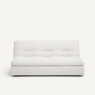 Modulaire 3-zitsbank in geribbeld polyester, Giuliano