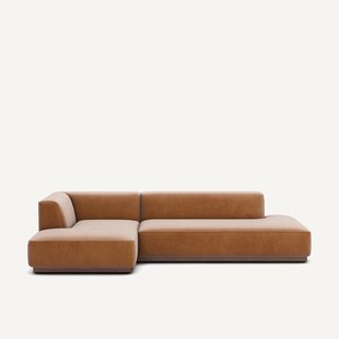 Linker hoekbank XL fluweel, Jacopo