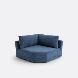 Omkeerbare hoekmodule, gemêleerde chenille, Monica