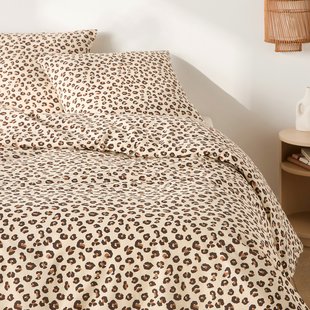 Bedset in katoen, rechthoekige kussensloop, Leopold