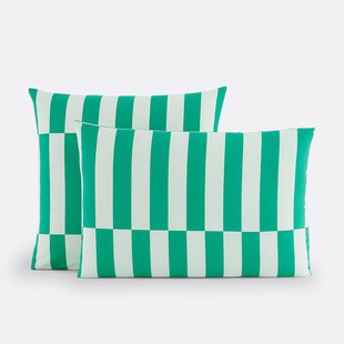 Kussensloop 50% gerecycled katoen, TABAKA GROEN