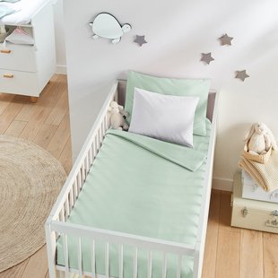 Dekbedovertrek voor baby in katoen, Scenario