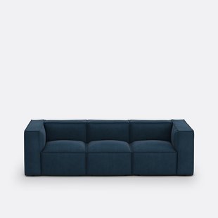 Modulaire bank, 3-zit, ribfluweel, Seven