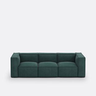 Modulaire bank, 3-zit, ribfluweel, Seven