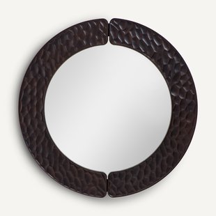 Ronde spiegel met gefreesde afwerking diameter 100 cm Kuchim