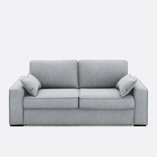 Slaapbank van fluweel, 2, 3 of 4 zits, Comfort Bultex®, Cecilia