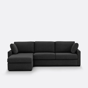 Hoekbank, omvormbaar, 4 zits, in polyester, Premium HR-schuim, TIMOR