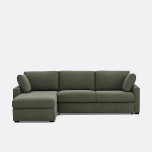 Hoekbank, omvormbaar, 4 zits, ribfluweel, Premium HR-schuim, TIMOR