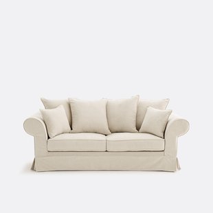 2-, 3- of 4-zitsbank met afneembare hoezen, in gemêleerd polyester, ADELIA