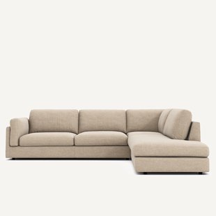 Hoekzetel met longchair van katoenmix César