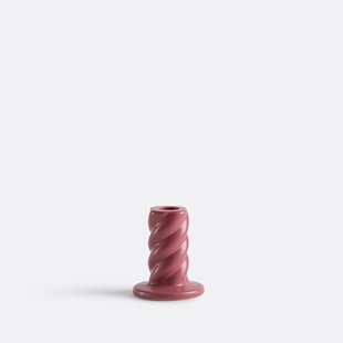Gedraaide keramische kandelaar H9 cm Vavy