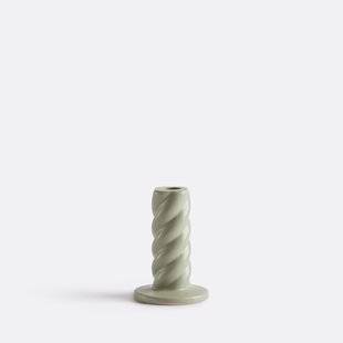 Gedraaide keramische kandelaar H12,5 cm Vavy