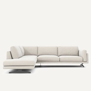 Chenille fluwelen hoekbank met longchair, César