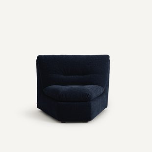 Modulaire hoekzetel in chenille fluweel, Giuliano