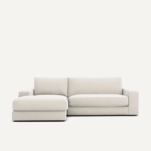 Hoekbank, chenille fluweel, Skander