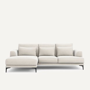 Hoekbank links fluweel chenille, Marsile