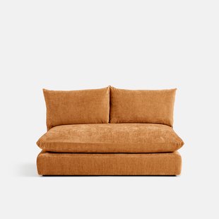 Malo modulaire 2-zits bank met textuurfluweel