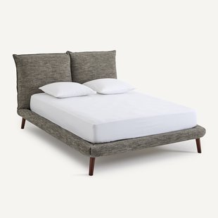 100% linnen 2-persoons bed, Aurore, ontwerp door Emmanuel Gallina