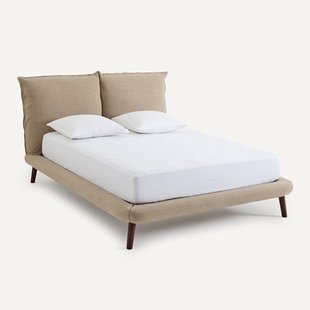 100% linnen 2-persoons bed, Aurore, ontwerp door Emmanuel Gallina