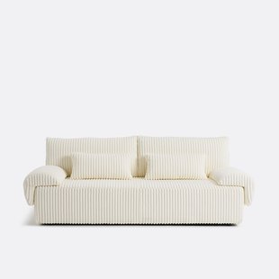 3-zits omvormbare bank, met koffer, in XL ribfluweel, MAONA