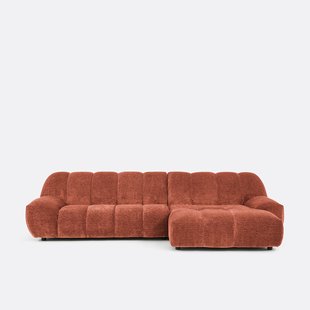 Vintage ribfluwelen hoekbank, Nuria