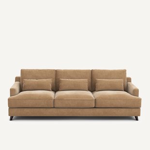 Bank 3- of 4-zits, van stonewashed fluweel, ALWINE