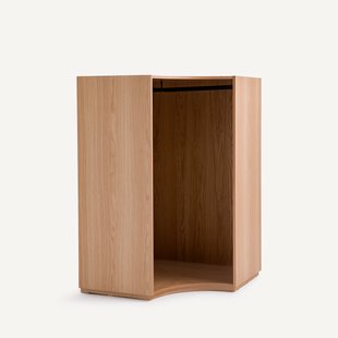 Hoekhangkast voor modulaire kast, eiken fineer, EVORIA
