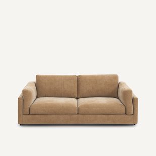 Slaapbank in stonewashed fluweel, CESAR