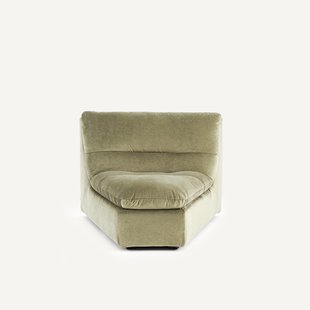 Modulaire hoek in linnen fluweel, GIULIANO