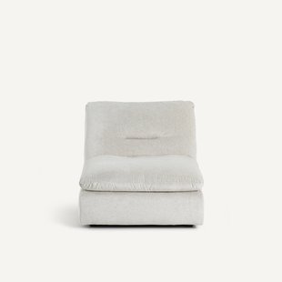 Modulaire fauteuil in linnen fluweel, GIULIANO